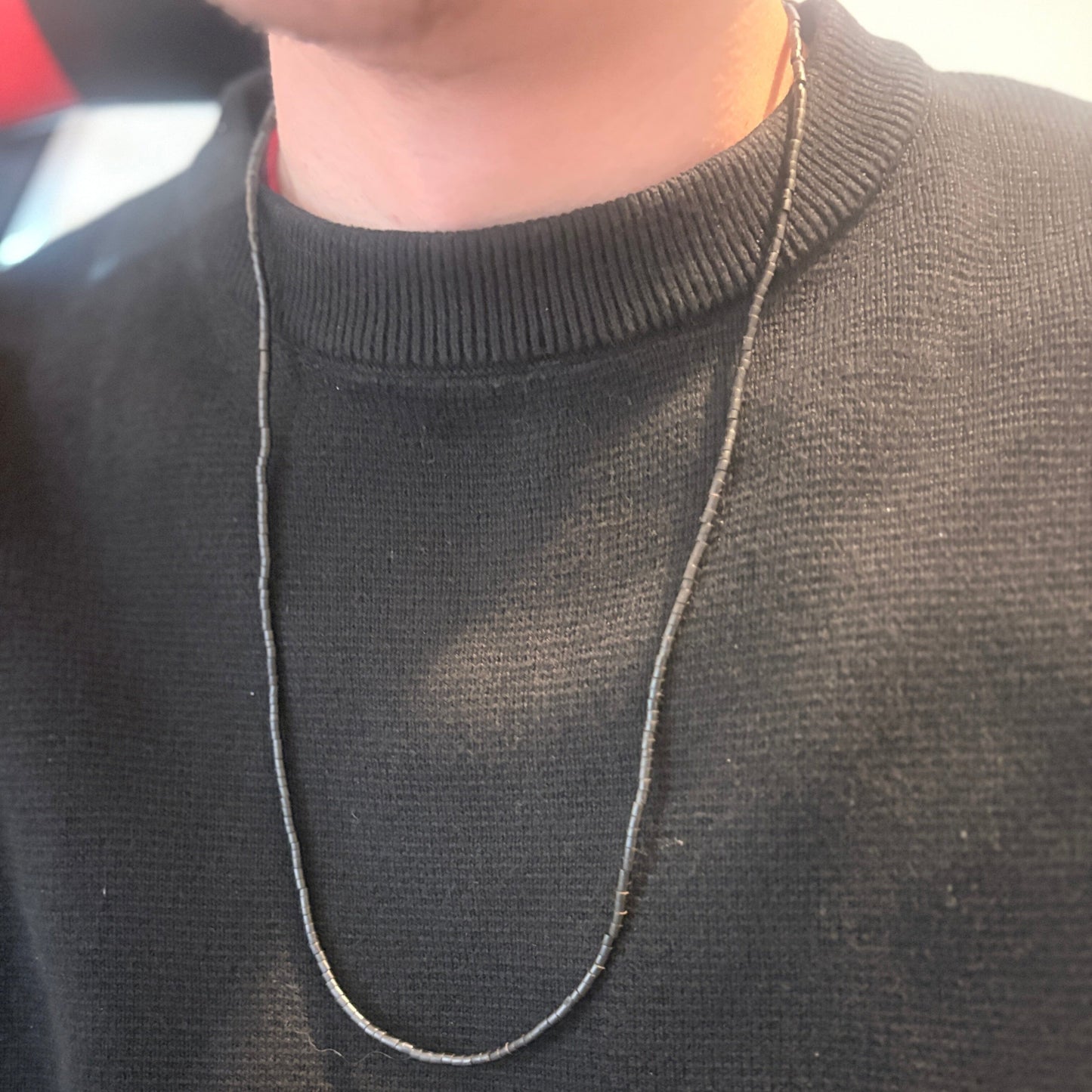 Collier de graines naturelles - Tucuma fin - Ethnie Marubo Collier Ethnie Marubo, localisée dans l'état d'Amazonas au nord du Brésil. 