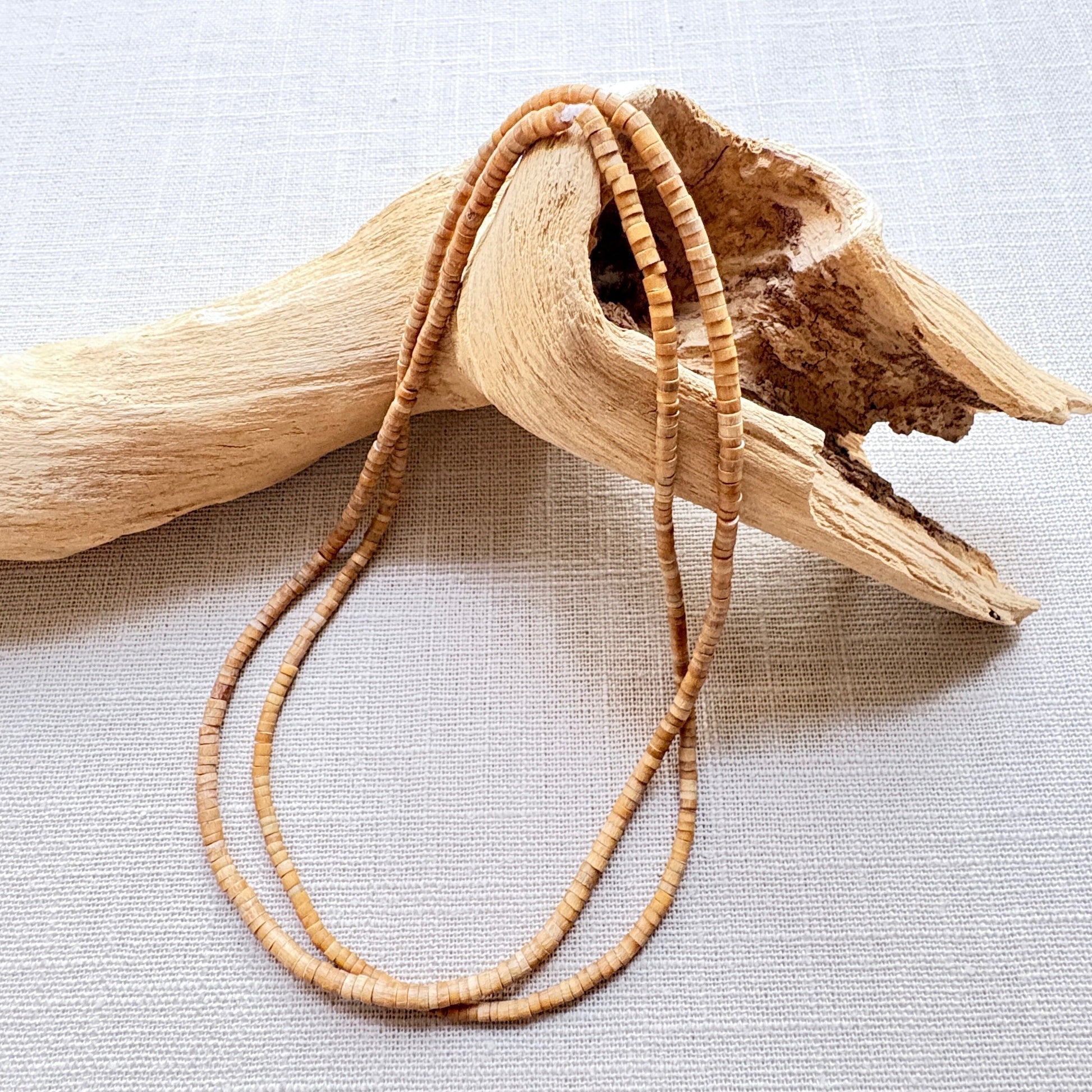 Collier fait avec la coque du fruit Cupuaçu - Ethnie Marubo Collier Ethnie Marubo, localisée dans l'état d'Amazonas au nord du Brésil. 